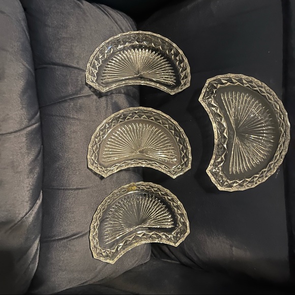 Val St. Lambert Crystal Plates (4) - Picture 2 of 10